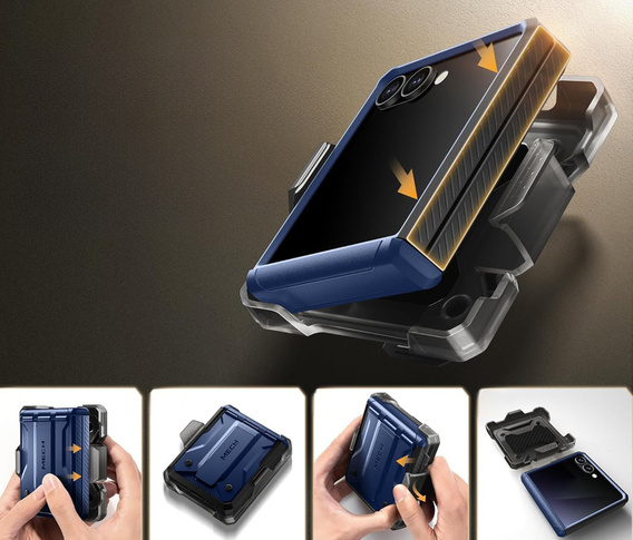 Θήκη Tongate MECH με MagSafe για Samsung Galaxy Z Flip7 FE / Z Flip6, πράσινο