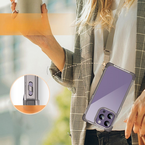Θήκη για iPhone 14 Pro, ERBORD CornerShield, μαύρη