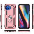 θωρακισμένη θήκη για Motorola Moto G 5G Plus, Nox Case Ring, ροζ rose gold