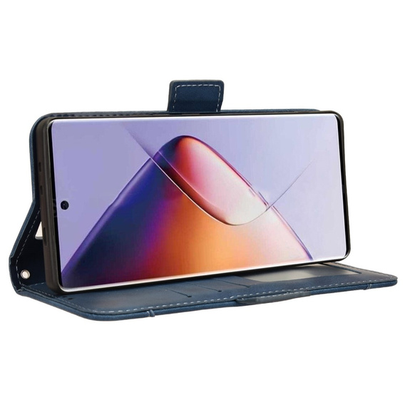 Θήκη με πτερύγιο για Infinix Note 40 Pro Plus, Card Slot, σκούρο μπλε