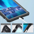 Αδιάβροχη θήκη SHELLBOX IP68 για Apple iPad Pro 11" 5ης γενιάς 2024, μαύρο