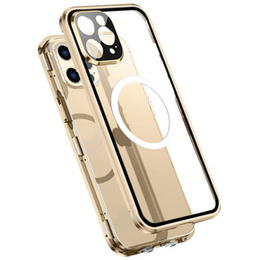 Μαγνητική θήκη MagSafe Dual Glass για iPhone 13 Pro Max, χρυσή