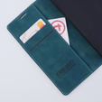 Θήκη για Xiaomi Redmi Note 12 4G, ERBORD Vintage, πορτοφόλι με πτερύγιο, μπλε