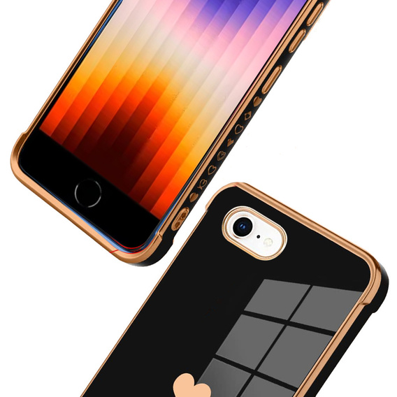 Θήκη για iPhone 7/8/SE 2020/SE 2022, Electro heart, μαύρη