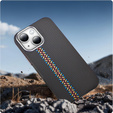 Θήκη για iPhone 14, ανθρακονήματα MagSafe, μαύρη
