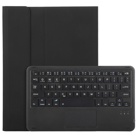 Θήκη + πληκτρολόγιο Samsung Galaxy Tab S9, Leather Pen Slot TouchPad, μαύρη