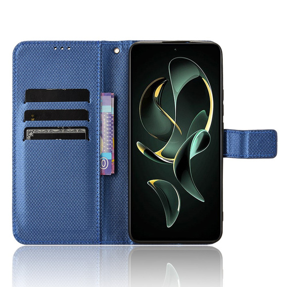 Αναδιπλούμενη θήκη για Xiaomi 13T / 13T Pro / Redmi K60 Ultra, Smart Magnet, μπλε