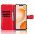 Θήκη με πτερύγιο για Huawei Nova Y91 4G, Crazy Horse Wallet, κόκκινη