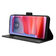 Θήκη με πτερύγιο για Motorola Edge 50 Pro, Wallet Smart Magnet, μαύρη