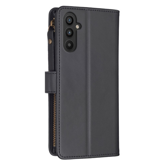 Θήκη με πτερύγιο για Samsung Galaxy A25 5G, Wallet Zipper Pocket, μαύρη