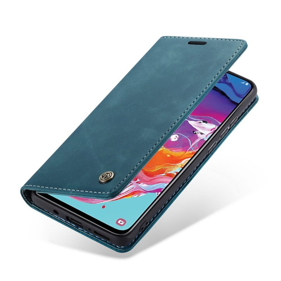 θήκη CASEME για Samsung Galaxy A70, Leather Wallet Case, μπλε