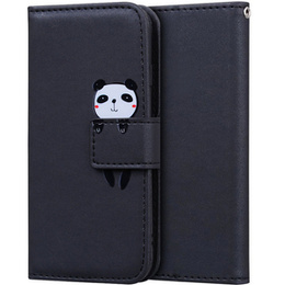 Θήκη με πτερύγιο για Xiaomi Redmi Note 8 Pro, Wallet Panda, μαύρη