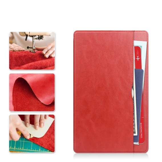 Θήκη για Samsung Galaxy Tab A9, Business Card, κόκκινη