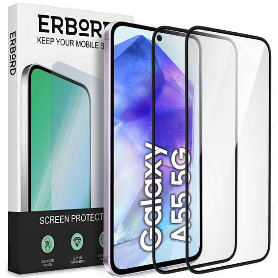2x Κεραμικό υβριδικό γυαλί ERBORD για Samsung Galaxy A55 5G