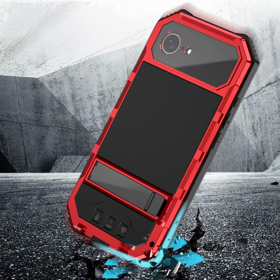 Θωρακισμένη θήκη για iPhone 16E, R-JUST, κόκκινη