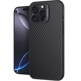 Θήκη για iPhone 16 Pro, θωρακισμένη Nillkin, Carbon Fiber, για Magsafe, μαύρη