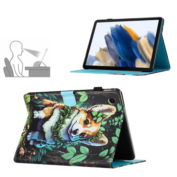 Θήκη για Samsung Galaxy Tab A9 X110 / X115, corgi dog