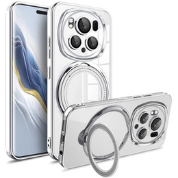 Μαγνητική θήκη για Honor Magic 6 Pro 5G, για MagSafe, ασημένια