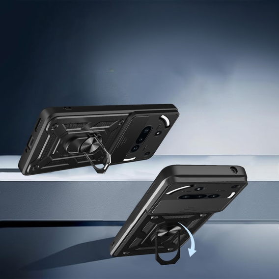 Θήκη για Nothing Phone 3a, CamShield Slide, μαύρη