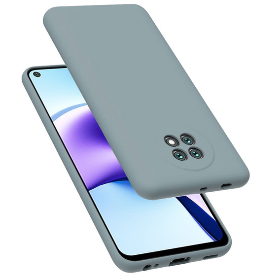 Θήκη για Xiaomi Redmi Note 9T 5G, Silicone Lite, λεβάντα γκρι