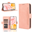 Θήκη με πτερύγιο για Honor 400 Pro 5G, Card Slot, ροζ