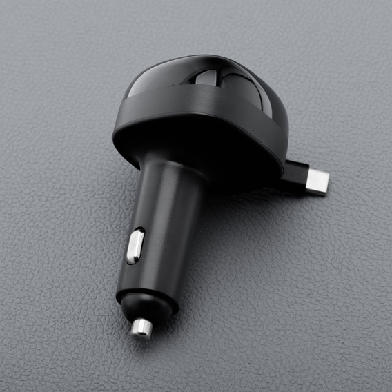 Φορτιστής αυτοκινήτου Forcell F-Energy Alu με καλώδιο USB-C 75 W