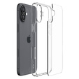 θήκη Spigen για iPhone 16 Plus, Ultra Hybrid, διαφανής + μετριασμένο γυαλί 9H