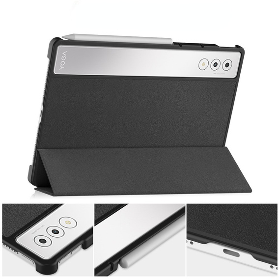 Θήκη για Lenovo Yoga Tab Plus, Smartcase, μαύρη