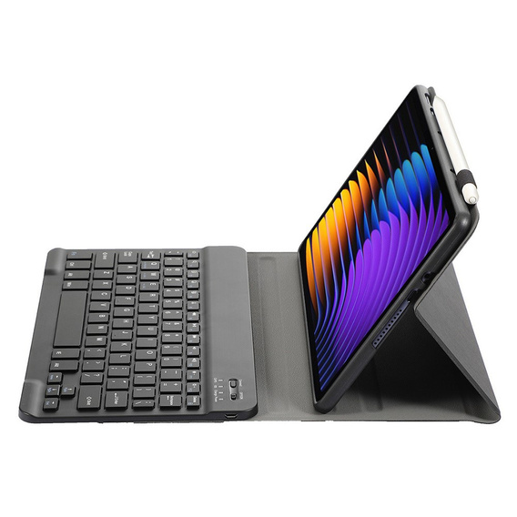 Θήκη με πληκτρολόγιο bluetooth για Xiaomi Pad 7 / 7 Pro, Μαύρο