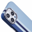 Θήκη για iPhone 16 Pro, ανθρακονήματα MagSafe, μπλε