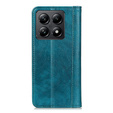 Θήκη για Xiaomi 14T, Wallet Litchi Leather, πράσινη