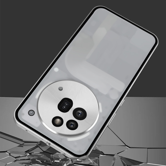 Θήκη για Nothing Phone 3a Pro, Frame Case, ασημένια