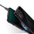 Θήκη για ASUS ROG Phone 8 Pro, Armor Bumper, με κάλυμμα φακού, μαύρο / κόκκινο