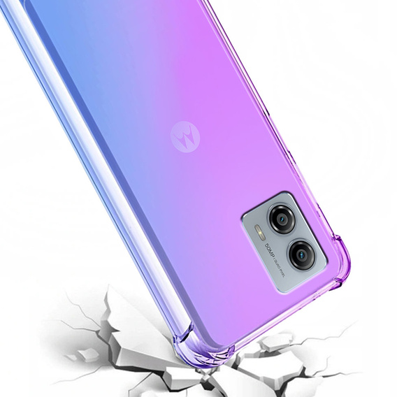 θήκη για το Motorola Moto G53 5G, Gradient Dropproof, Μωβ / μπλε