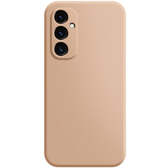 Η θήκη για Samsung Galaxy A15, Silicone Lite, ροζ + γυαλί 9H