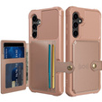 Θήκη για Samsung Galaxy S23 FE, Card Holder Kickstand, ροζ