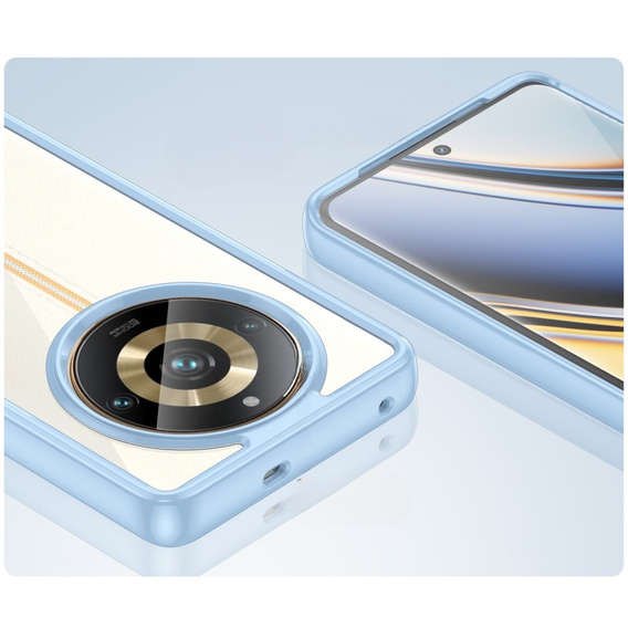 Θήκη για Realme 11 Pro 5G / 11 Pro+ 5G, Fusion Hybrid, διαφανής / μπλε