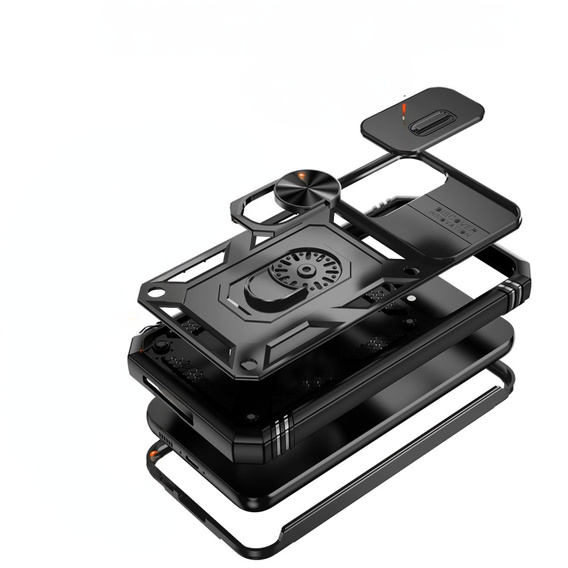 Θήκη για Samsung Galaxy S23 FE, CamShield Slide, μαύρη