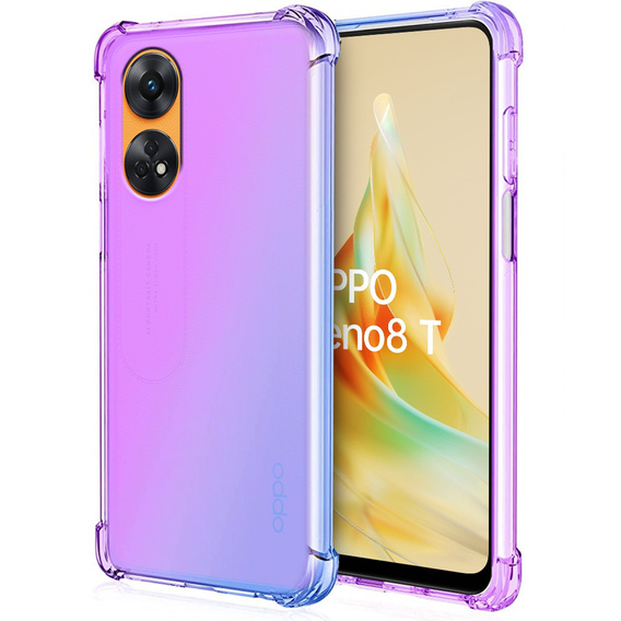 θήκη για το Oppo Reno8 T, Gradient Dropproof, Μωβ / μπλε