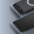 θήκη προστασίας κάμερας για το Sony Xperia 5 V, CamShield MagSafe, διαφανής / μαύρη