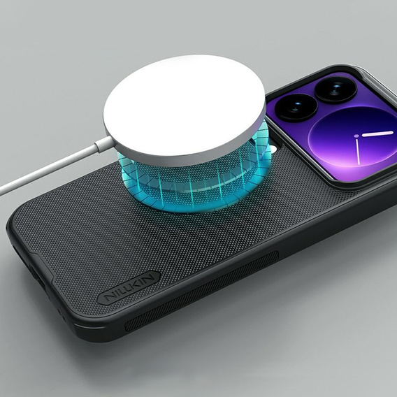 Θήκη NILLKIN Frosted Shield Pro MagSafe για Xiaomi 17 Pro Max, μαύρη