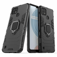 Θήκη για Realme C21, Kickstand Ring, μαύρη