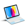 Θήκη πληκτρολογίου για iPad 10.9" 2022 (10 gen.) / iPad 11" 2025 A16 (11 gen.), Magnetic Keyboard Touchpad, μπλε