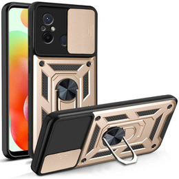 Θήκη για Xiaomi Redmi 12C, CamShield Slide, χρυσός