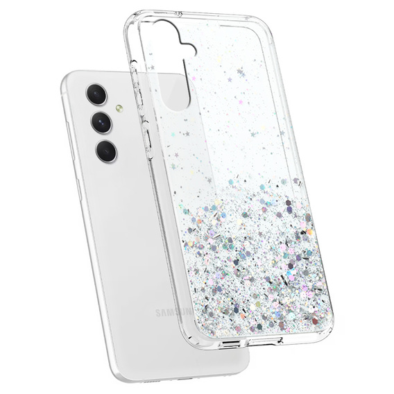Θήκη για Samsung Galaxy A54 5G, Glittery, διαφανής