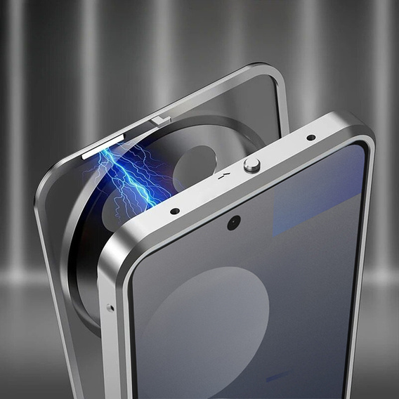 Θήκη για Nothing Phone 3a Pro, Frame Case, ασημένια