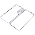 θήκη για το Samsung Galaxy S21, Magnetic Dual Glass, ασημένια