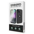 Θήκη ERBORD MagSafe Cam Slider, μαύρη + γυαλί για την οθόνη για iPhone 13 / iPhone 14