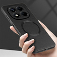 Θήκη για Xiaomi Redmi Note 14 Pro 5G, Leather Hybrid MagSafe, μαύρη