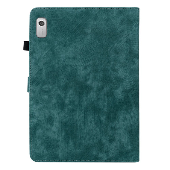 Θήκη για Lenovo Tab M9, Wallet Pen Slot, πράσινη